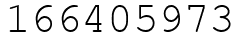 Число 166405973.