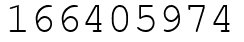 Число 166405974.