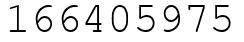 Число 166405975.