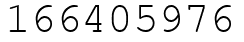 Число 166405976.