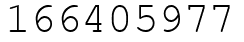 Число 166405977.