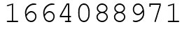 Число 1664088971.