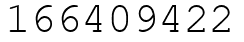 Число 166409422.