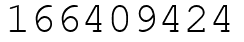 Число 166409424.