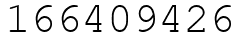 Число 166409426.