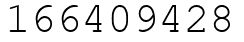 Число 166409428.