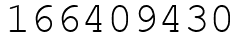 Число 166409430.