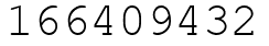 Число 166409432.