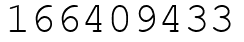 Число 166409433.