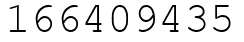 Число 166409435.