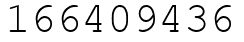 Число 166409436.