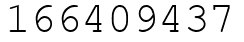 Число 166409437.