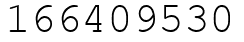 Число 166409530.