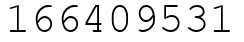 Число 166409531.