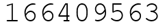 Число 166409563.