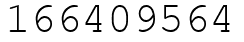 Число 166409564.