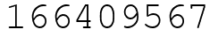 Число 166409567.