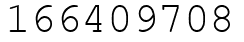 Число 166409708.