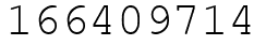 Число 166409714.