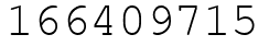 Число 166409715.
