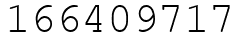 Число 166409717.