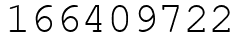 Число 166409722.