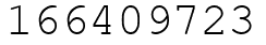 Число 166409723.