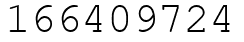 Число 166409724.