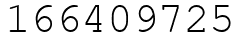 Число 166409725.