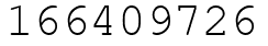 Число 166409726.