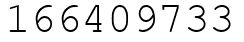 Число 166409733.