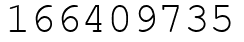 Число 166409735.
