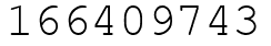 Число 166409743.