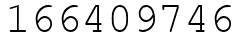 Число 166409746.