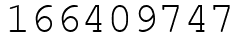 Число 166409747.