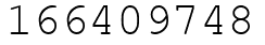 Число 166409748.
