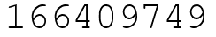Число 166409749.