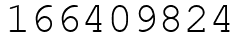 Число 166409824.