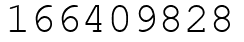 Число 166409828.