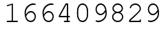 Число 166409829.