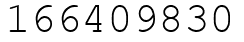 Число 166409830.
