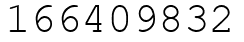 Число 166409832.