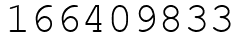 Число 166409833.