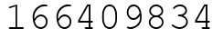 Число 166409834.