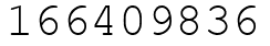 Число 166409836.