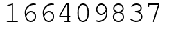 Число 166409837.