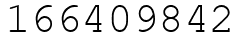 Число 166409842.
