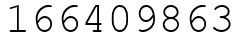 Число 166409863.
