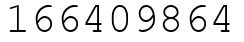 Число 166409864.