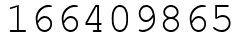 Число 166409865.